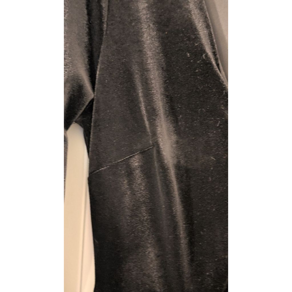 Women's Windsor Black Velvet Long Sleeve Maxi Dress M - Picture 11 of 16